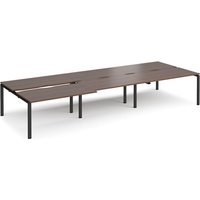 Click to view product details and reviews for Bench Desk 6 Person Rectangular Desks 4200mm With Sliding Tops Walnut Tops With Black Frames 1600mm Depth Adapt. Click to view product details and reviews for Bench Desk 6 Person Rectangular Desks 4200mm With Sliding Tops Walnut Tops With Black Frames 1600mm Depth Adapt.