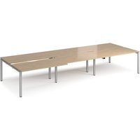Click to view product details and reviews for Adapt Sliding Top Triple Back To Back Desks 4200mm X 1600mm Silver Frame Kendal Oak Top. Click to view product details and reviews for Adapt Sliding Top Triple Back To Back Desks 4200mm X 1600mm Silver Frame Kendal Oak Top.