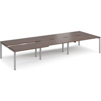 Click to view product details and reviews for Bench Desk 6 Person Rectangular Desks 4200mm With Sliding Tops Walnut Tops With Silver Frames 1600mm Depth Adapt. Click to view product details and reviews for Bench Desk 6 Person Rectangular Desks 4200mm With Sliding Tops Walnut Tops With Silver Frames 1600mm Depth Adapt.