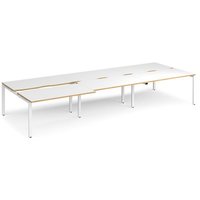 Click to view product details and reviews for Bench Desk 6 Person Rectangular Desks 4200mm With Sliding Tops White Oak Tops With White Frames 1600mm Depth Adapt. Click to view product details and reviews for Bench Desk 6 Person Rectangular Desks 4200mm With Sliding Tops White Oak Tops With White Frames 1600mm Depth Adapt.