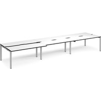 Click to view product details and reviews for Adapt Sliding Top Triple Back To Back Desks 4800mm X 1200mm Silver Frame White Top Black Edge. Click to view product details and reviews for Adapt Sliding Top Triple Back To Back Desks 4800mm X 1200mm Silver Frame White Top Black Edge.