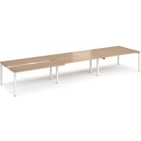 Click to view product details and reviews for Bench Desk 6 Person Rectangular Desks 4800mm With Sliding Tops Beech Tops With White Frames 1200mm Depth Adapt. Click to view product details and reviews for Bench Desk 6 Person Rectangular Desks 4800mm With Sliding Tops Beech Tops With White Frames 1200mm Depth Adapt.