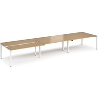 Click to view product details and reviews for Bench Desk 6 Person Rectangular Desks 4800mm With Sliding Tops Oak Tops With White Frames 1200mm Depth Adapt. Click to view product details and reviews for Bench Desk 6 Person Rectangular Desks 4800mm With Sliding Tops Oak Tops With White Frames 1200mm Depth Adapt.