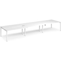 Click to view product details and reviews for Bench Desk 6 Person Rectangular Desks 4800mm With Sliding Tops White Tops With White Frames 1200mm Depth Adapt. Click to view product details and reviews for Bench Desk 6 Person Rectangular Desks 4800mm With Sliding Tops White Tops With White Frames 1200mm Depth Adapt.