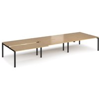 Click to view product details and reviews for Bench Desk 6 Person Rectangular Desks 4800mm With Sliding Tops Oak Tops With Black Frames 1600mm Depth Adapt. Click to view product details and reviews for Bench Desk 6 Person Rectangular Desks 4800mm With Sliding Tops Oak Tops With Black Frames 1600mm Depth Adapt.