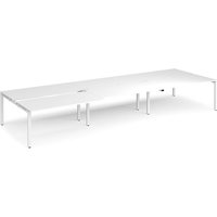 Click to view product details and reviews for Bench Desk 6 Person Rectangular Desks 4800mm With Sliding Tops White Tops With White Frames 1600mm Depth Adapt. Click to view product details and reviews for Bench Desk 6 Person Rectangular Desks 4800mm With Sliding Tops White Tops With White Frames 1600mm Depth Adapt.