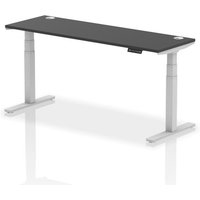 Click to view product details and reviews for Air 1800 X 600mm Height Adjustable Office Desk Black Top Cable Ports Silver Leg. Click to view product details and reviews for Air 1800 X 600mm Height Adjustable Office Desk Black Top Cable Ports Silver Leg.