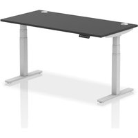 Click to view product details and reviews for Air 1600 X 800mm Height Adjustable Office Desk Black Top Cable Ports Silver Leg. Click to view product details and reviews for Air 1600 X 800mm Height Adjustable Office Desk Black Top Cable Ports Silver Leg.