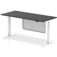 Click to view product details and reviews for Air Modesty 1800 X 800mm Height Adjustable Office Desk Black Top Cable Ports White Leg With White Steel Modesty Panel. Click to view product details and reviews for Air Modesty 1800 X 800mm Height Adjustable Office Desk Black Top Cable Ports White Leg With White Steel Modesty Panel.