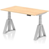 Click to view product details and reviews for Air 1400 X 800mm Height Adjustable Office Desk Maple Top Silver Leg With Piste Foot. Click to view product details and reviews for Air 1400 X 800mm Height Adjustable Office Desk Maple Top Silver Leg With Piste Foot.