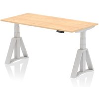Click to view product details and reviews for Air 1600 X 800mm Height Adjustable Office Desk Maple Top Silver Leg With Piste Foot. Click to view product details and reviews for Air 1600 X 800mm Height Adjustable Office Desk Maple Top Silver Leg With Piste Foot.