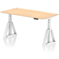 Click to view product details and reviews for Air 1600 X 800mm Height Adjustable Office Desk Maple Top Cable Ports White Leg With Piste Foot. Click to view product details and reviews for Air 1600 X 800mm Height Adjustable Office Desk Maple Top Cable Ports White Leg With Piste Foot.