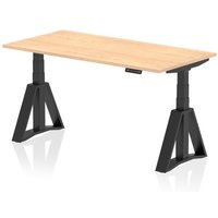 Click to view product details and reviews for Air 1600 X 800mm Height Adjustable Office Desk Maple Top Black Leg With Piste Foot. Click to view product details and reviews for Air 1600 X 800mm Height Adjustable Office Desk Maple Top Black Leg With Piste Foot.