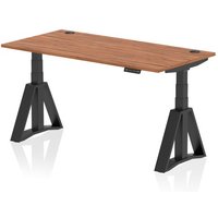 Click to view product details and reviews for Air 1600 X 800mm Height Adjustable Office Desk Walnut Top Cable Ports Black Leg With Piste Foot. Click to view product details and reviews for Air 1600 X 800mm Height Adjustable Office Desk Walnut Top Cable Ports Black Leg With Piste Foot.