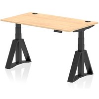Click to view product details and reviews for Air 1400 X 800mm Height Adjustable Office Desk Maple Top Cable Ports Black Leg With Piste Foot. Click to view product details and reviews for Air 1400 X 800mm Height Adjustable Office Desk Maple Top Cable Ports Black Leg With Piste Foot.