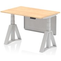 Click to view product details and reviews for Air Modesty 1200 X 800mm Height Adjustable Office Desk Maple Top Silver Leg With Silver Steel Modesty Panel With Piste Foot. Click to view product details and reviews for Air Modesty 1200 X 800mm Height Adjustable Office Desk Maple Top Silver Leg With Silver Steel Modesty Panel With Piste Foot.