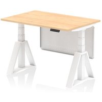 Click to view product details and reviews for Air Modesty 1200 X 800mm Height Adjustable Office Desk Maple Top White Leg With White Steel Modesty Panel With Piste Foot. Click to view product details and reviews for Air Modesty 1200 X 800mm Height Adjustable Office Desk Maple Top White Leg With White Steel Modesty Panel With Piste Foot.