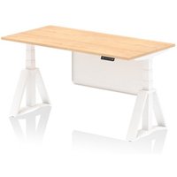 Click to view product details and reviews for Air Modesty 1600 X 800mm Height Adjustable Office Desk Maple Top White Leg With White Steel Modesty Panel With Piste Foot. Click to view product details and reviews for Air Modesty 1600 X 800mm Height Adjustable Office Desk Maple Top White Leg With White Steel Modesty Panel With Piste Foot.