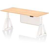 Click to view product details and reviews for Air Modesty 1800 X 800mm Height Adjustable Office Desk Maple Top White Leg With White Steel Modesty Panel With Piste Foot. Click to view product details and reviews for Air Modesty 1800 X 800mm Height Adjustable Office Desk Maple Top White Leg With White Steel Modesty Panel With Piste Foot.