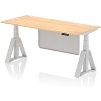 Click to view product details and reviews for Air Modesty 1800 X 800mm Height Adjustable Office Desk Maple Top Cable Ports Silver Leg With Silver Steel Modesty Panel With Piste Foot. Click to view product details and reviews for Air Modesty 1800 X 800mm Height Adjustable Office Desk Maple Top Cable Ports Silver Leg With Silver Steel Modesty Panel With Piste Foot.
