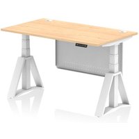 Click to view product details and reviews for Air Modesty 1400 X 800mm Height Adjustable Office Desk Maple Top Cable Ports White Leg With White Steel Modesty Panel With Piste Foot. Click to view product details and reviews for Air Modesty 1400 X 800mm Height Adjustable Office Desk Maple Top Cable Ports White Leg With White Steel Modesty Panel With Piste Foot.