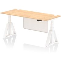 Click to view product details and reviews for Air Modesty 1800 X 800mm Height Adjustable Office Desk Maple Top Cable Ports White Leg With White Steel Modesty Panel With Piste Foot. Click to view product details and reviews for Air Modesty 1800 X 800mm Height Adjustable Office Desk Maple Top Cable Ports White Leg With White Steel Modesty Panel With Piste Foot.