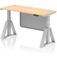 Click to view product details and reviews for Air Modesty 1400 X 600mm Height Adjustable Office Desk Maple Top Cable Ports Silver Leg With Silver Steel Modesty Panel With Piste Foot. Click to view product details and reviews for Air Modesty 1400 X 600mm Height Adjustable Office Desk Maple Top Cable Ports Silver Leg With Silver Steel Modesty Panel With Piste Foot.