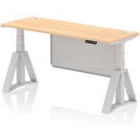 Click to view product details and reviews for Air Modesty 1600 X 600mm Height Adjustable Office Desk Maple Top Cable Ports Silver Leg With Silver Steel Modesty Panel With Piste Foot. Click to view product details and reviews for Air Modesty 1600 X 600mm Height Adjustable Office Desk Maple Top Cable Ports Silver Leg With Silver Steel Modesty Panel With Piste Foot.