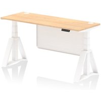 Click to view product details and reviews for Air Modesty 1600 X 600mm Height Adjustable Office Desk Maple Top Cable Ports White Leg With White Steel Modesty Panel With Piste Foot. Click to view product details and reviews for Air Modesty 1600 X 600mm Height Adjustable Office Desk Maple Top Cable Ports White Leg With White Steel Modesty Panel With Piste Foot.