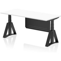 Click to view product details and reviews for Air Modesty 1800 X 800mm Height Adjustable Office Desk White Top Black Leg With Black Steel Modesty Panel With Piste Foot. Click to view product details and reviews for Air Modesty 1800 X 800mm Height Adjustable Office Desk White Top Black Leg With Black Steel Modesty Panel With Piste Foot.