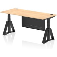 Click to view product details and reviews for Air Modesty 1800 X 800mm Height Adjustable Office Desk Maple Top Cable Ports Black Leg With Black Steel Modesty Panel With Piste Foot. Click to view product details and reviews for Air Modesty 1800 X 800mm Height Adjustable Office Desk Maple Top Cable Ports Black Leg With Black Steel Modesty Panel With Piste Foot.