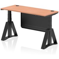Click to view product details and reviews for Air Modesty 1400 X 600mm Height Adjustable Office Desk Beech Top Cable Ports Black Leg With Black Steel Modesty Panel With Piste Foot. Click to view product details and reviews for Air Modesty 1400 X 600mm Height Adjustable Office Desk Beech Top Cable Ports Black Leg With Black Steel Modesty Panel With Piste Foot.