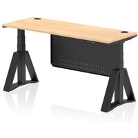Click to view product details and reviews for Air Modesty 1600 X 600mm Height Adjustable Office Desk Maple Top Cable Ports Black Leg With Black Steel Modesty Panel With Piste Foot. Click to view product details and reviews for Air Modesty 1600 X 600mm Height Adjustable Office Desk Maple Top Cable Ports Black Leg With Black Steel Modesty Panel With Piste Foot.