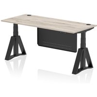 Click to view product details and reviews for Air Modesty 1800 X 800mm Height Adjustable Office Desk Grey Oak Top Cable Ports Black Leg With Black Steel Modesty Panel With Piste Foot. Click to view product details and reviews for Air Modesty 1800 X 800mm Height Adjustable Office Desk Grey Oak Top Cable Ports Black Leg With Black Steel Modesty Panel With Piste Foot.