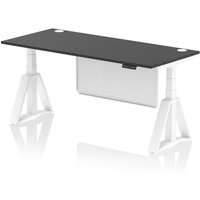 Click to view product details and reviews for Air Modesty 1800 X 800mm Height Adjustable Office Desk Black Top Cable Ports White Leg With White Steel Modesty Panel With Piste Foot. Click to view product details and reviews for Air Modesty 1800 X 800mm Height Adjustable Office Desk Black Top Cable Ports White Leg With White Steel Modesty Panel With Piste Foot.