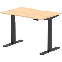Click to view product details and reviews for Air 1200 X 800mm Scalloped Edge Height Adjustable Office Desk Maple Top Black Leg. Click to view product details and reviews for Air 1200 X 800mm Scalloped Edge Height Adjustable Office Desk Maple Top Black Leg.