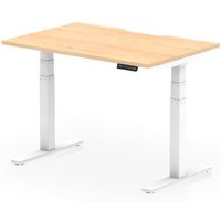 Click to view product details and reviews for Air 1200 X 800mm Scalloped Edge Height Adjustable Office Desk Maple Top White Leg. Click to view product details and reviews for Air 1200 X 800mm Scalloped Edge Height Adjustable Office Desk Maple Top White Leg.