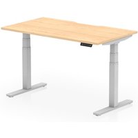 Click to view product details and reviews for Air 1400 X 800mm Scalloped Edge Height Adjustable Office Desk Maple Top Silver Leg. Click to view product details and reviews for Air 1400 X 800mm Scalloped Edge Height Adjustable Office Desk Maple Top Silver Leg.