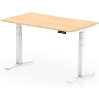 Click to view product details and reviews for Air 1400 X 800mm Scalloped Edge Height Adjustable Office Desk Maple Top White Leg. Click to view product details and reviews for Air 1400 X 800mm Scalloped Edge Height Adjustable Office Desk Maple Top White Leg.