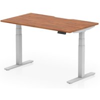Click to view product details and reviews for Air 1400 X 800mm Scalloped Edge Height Adjustable Office Desk Walnut Top Silver Leg. Click to view product details and reviews for Air 1400 X 800mm Scalloped Edge Height Adjustable Office Desk Walnut Top Silver Leg.