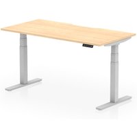 Click to view product details and reviews for Air 1600 X 800mm Scalloped Edge Height Adjustable Office Desk Maple Top Silver Leg. Click to view product details and reviews for Air 1600 X 800mm Scalloped Edge Height Adjustable Office Desk Maple Top Silver Leg.