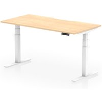 Click to view product details and reviews for Air 1600 X 800mm Scalloped Edge Height Adjustable Office Desk Maple Top White Leg. Click to view product details and reviews for Air 1600 X 800mm Scalloped Edge Height Adjustable Office Desk Maple Top White Leg.