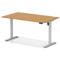 Click to view product details and reviews for Air Lite 1400 X 800mm Height Adjustable Office Desk Oak Top Cable Ports Silver Leg. Click to view product details and reviews for Air Lite 1400 X 800mm Height Adjustable Office Desk Oak Top Cable Ports Silver Leg.