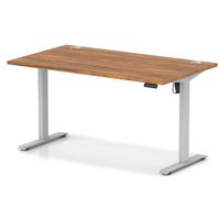 Click to view product details and reviews for Air Lite 1400 X 800mm Height Adjustable Office Desk Walnut Top Cable Ports Silver Leg. Click to view product details and reviews for Air Lite 1400 X 800mm Height Adjustable Office Desk Walnut Top Cable Ports Silver Leg.