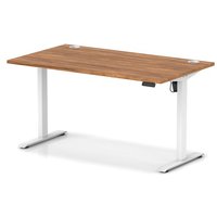 Click to view product details and reviews for Air Lite 1400 X 800mm Height Adjustable Office Desk Walnut Top Cable Ports White Leg. Click to view product details and reviews for Air Lite 1400 X 800mm Height Adjustable Office Desk Walnut Top Cable Ports White Leg.