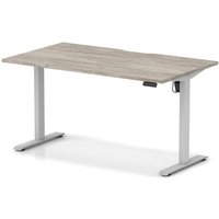 Click to view product details and reviews for Air Lite 1400 X 800mm Scalloped Edge Height Adjustable Office Desk Grey Oak Top Silver Leg. Click to view product details and reviews for Air Lite 1400 X 800mm Scalloped Edge Height Adjustable Office Desk Grey Oak Top Silver Leg.
