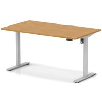 Click to view product details and reviews for Air Lite 1400 X 800mm Scalloped Edge Height Adjustable Office Desk Oak Top Silver Leg. Click to view product details and reviews for Air Lite 1400 X 800mm Scalloped Edge Height Adjustable Office Desk Oak Top Silver Leg.