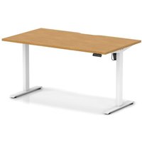 Click to view product details and reviews for Air Lite 1400 X 800mm Scalloped Edge Height Adjustable Office Desk Oak Top White Leg. Click to view product details and reviews for Air Lite 1400 X 800mm Scalloped Edge Height Adjustable Office Desk Oak Top White Leg.