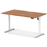 Click to view product details and reviews for Air Lite 1400 X 800mm Scalloped Edge Height Adjustable Office Desk Walnut Top White Leg. Click to view product details and reviews for Air Lite 1400 X 800mm Scalloped Edge Height Adjustable Office Desk Walnut Top White Leg.