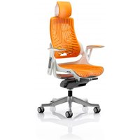Click to view product details and reviews for Zure Executive Chair Elastomer Gel Orange With Arms With Headrest. Click to view product details and reviews for Zure Executive Chair Elastomer Gel Orange With Arms With Headrest.